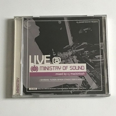 CJ Mackintosh - Ministry Presents Live @ Ministry Of Sound CD Album 2000   EX/EX