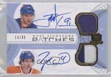 2011-12 The Cup Signature 14/35 John Tavares Taylor Hall Dual Patch Auto md3
