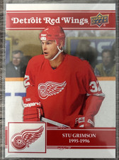 2025-26 Detroit Red Wings Centennial Stu Grimson #22 Base
