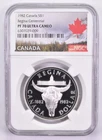 1982 PF70 UCam Canadian $1 Silver Dollar Regina Centenn. NGC *8404