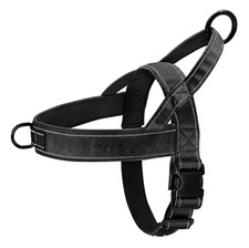 Tactical No-Pull Dog Harness for Large Breed: Heavy-Duty Vest with Reflective St