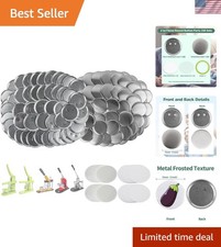 Complete DIY Button Making Kit - 100 Sets of 3-Inch Supplies with Metal Parts