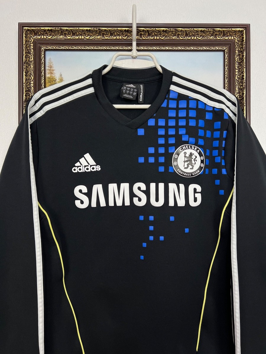 Vintage Adidas Chelsea Football Sweatshirt Soccer Track Top Black