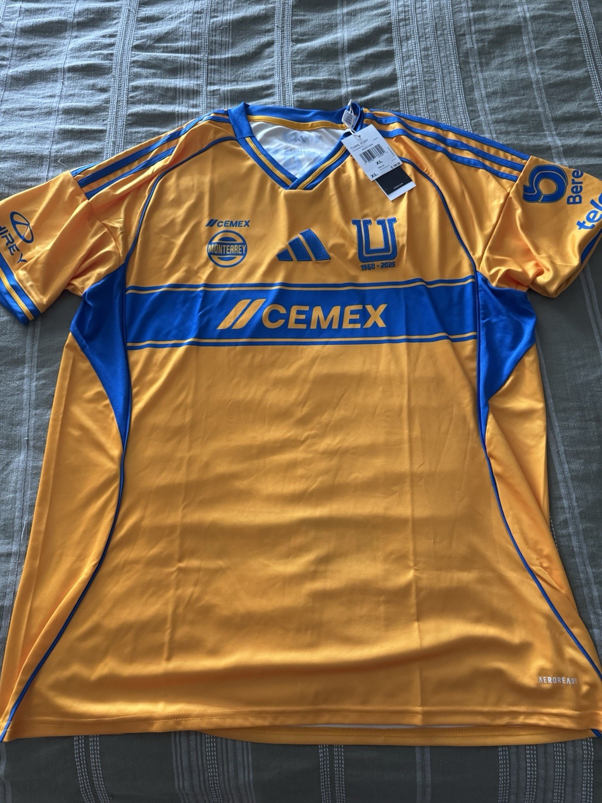 NWT Men’s Adidas UANL Los Tigres Home Soccer Jersey XL