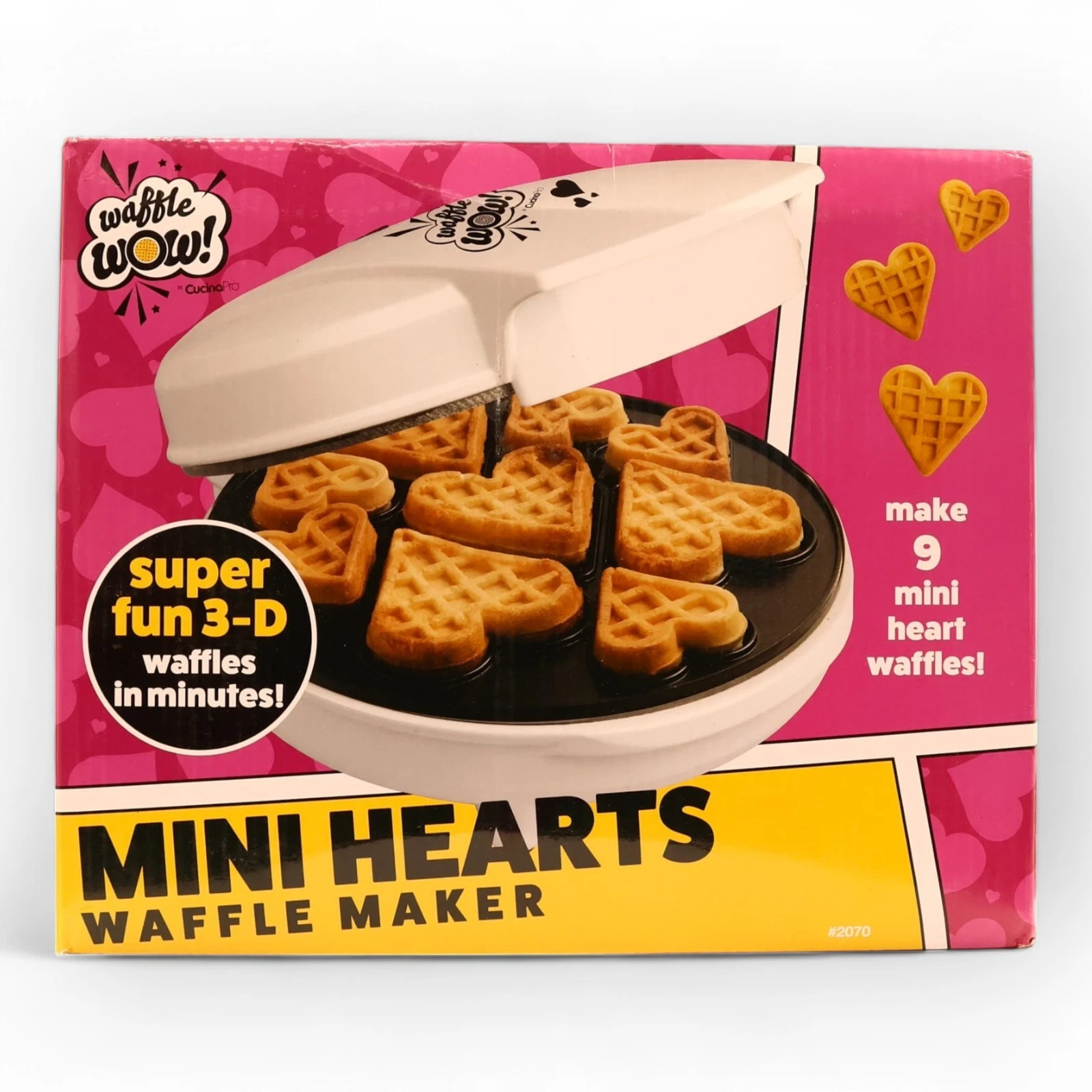 Waffle Wow Mini Hearts Waffle Maker