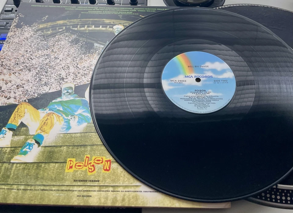 Bell Biv Devoe - Poison Original 1990 Press 12" in Picture Cover VG+/VG+ - Image 2 of 2