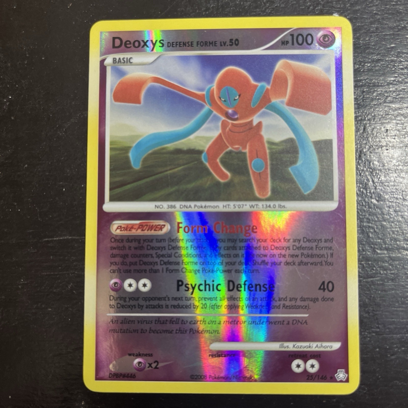 Pokémon TCG Reverse Holo Rare Deoxys Defense Forme 25/146 LP NM Legends Awakened