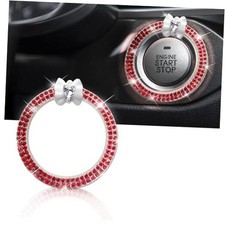 Love Butterfly Bling Car Accessories - Car Engine Start Stop Decoration Red