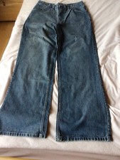 GAP Herren Worker Jeans Größe W 32 L 34 Blau Mittlere Waschung 100% Baumwolle