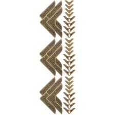 Light Brown Vintage Metal Corner Protectors Durable Decorative Book Edge Covers