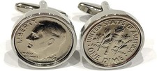 Premium 2010 Amerikanisch Dime 16th Hochzeitstag M&uuml;nze Manschetten Versilbert
