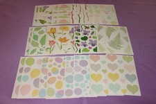 Mrs. Grossman's LOT of 24 Sheets of Vintage 2002 Mixed Vellum Stickers Flowers