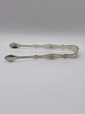 1805 English Sterling Silver Sugar Tongs w/Monogram