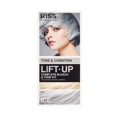 KISS Lift Up Complete Hair Bleach Kit with Revitalizing Plex Serum to Protect