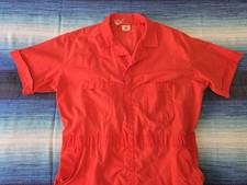 Vintage 1970s Wrangler Blue Bell Red Coveralls Painter Workwear USA XXL