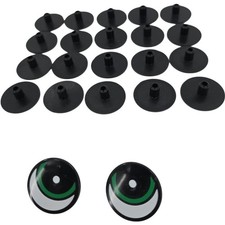Lot of 22 Plastic Round Frog Eyes for Ceramics and Stuffed Animals