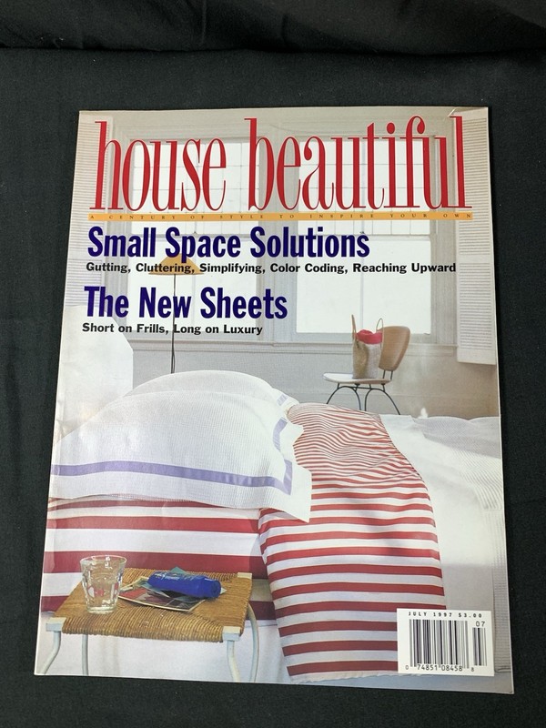 VTG - House Beautiful Magazine July 1997 issue Features Small Space Solutions