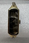 Vintage Seiko Womens Watch 12mm Gold Tone 1520-366G Black Dial Manual Wind