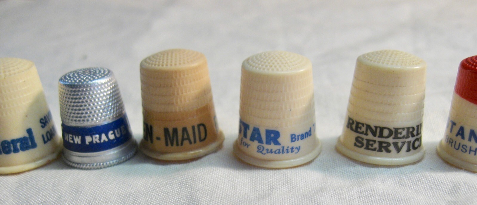 MIXED LOT OF 15 ADVERTISING THIMBLES SEWING TOOLS eBay