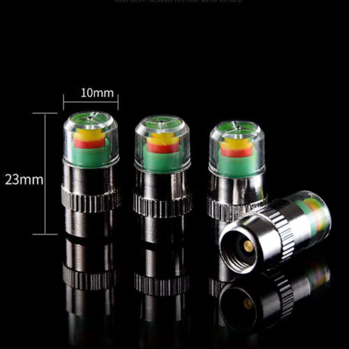4/8Pcs Car Auto Tire Pressure Monitor Valve Stem Cap Sensor Indicator Warn 36psi - Picture 3 of 12