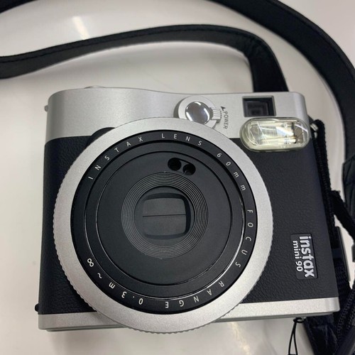 FUJIFILM Instant Camera Cheki instax mini 90 Neo Classic Tested Working Black - Picture 2 of 4