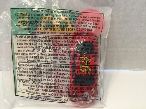 Hot Wheels McDonalds Brand New Nascar1998 Happy Meal Toys #5 #6 #7 3 Car Lot - Picture 4 of 11