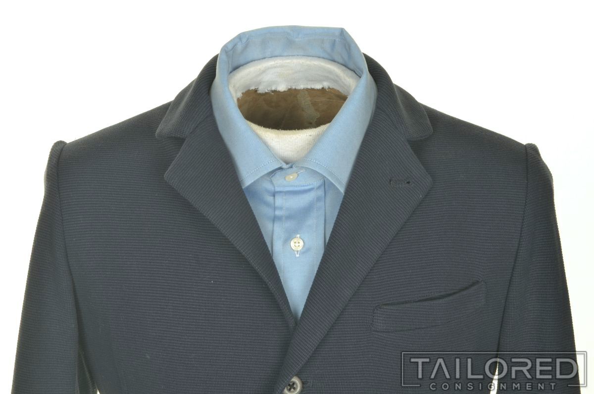 45 RPM Solid Blue Cotton Triple Patch Pocket Blaz… - image 3