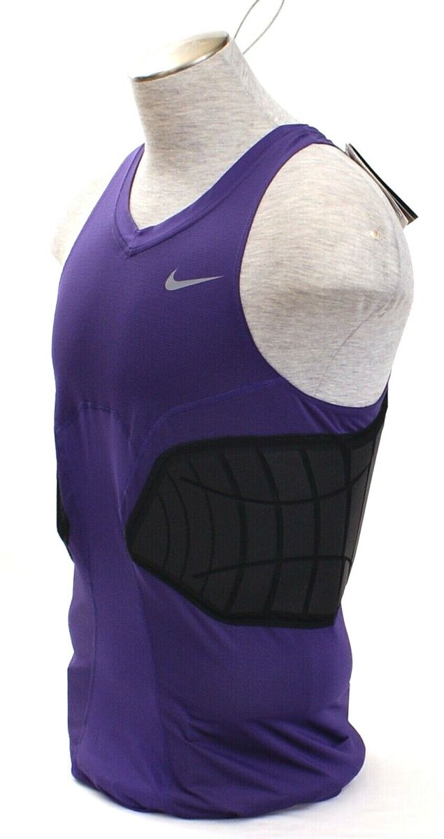 Nike Dri Fit Pro Hyperstrong Purple Padded Compression Basketball Tank  Men's NWT