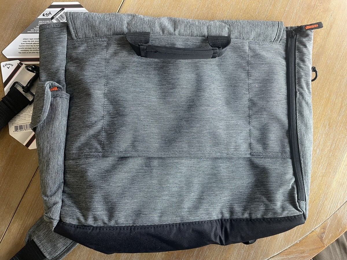 NWT Gray and Black Callaway Clubhouse Collection Messenger Bag 16