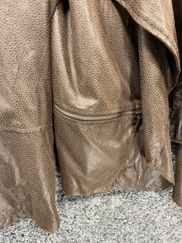 Elementz Blazer Jacket Women's Large Brown 100% Polyester Classic Open Front - Picture 8 of 20