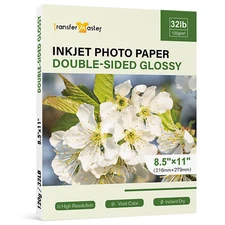 Lot 50-300 Double Sided Glossy Photo Printer Paper 8.5x11 32lb Brochure Inkjet