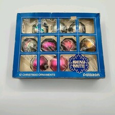 Vintage Shiny Bright Made In USA Ornaments Christmas