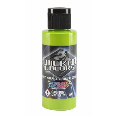 (253,00 /1l) Createx Wicked W305 Pearl Lime Green 60ml Airbrush Farbe