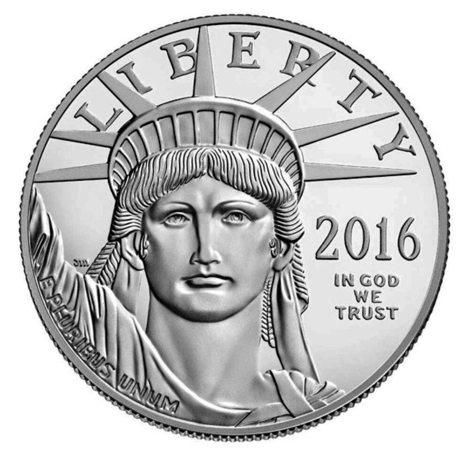 2016-W 1 oz Platinum Statue of Liberty Proof $100 Coin - In OGP - Image 2 of 4