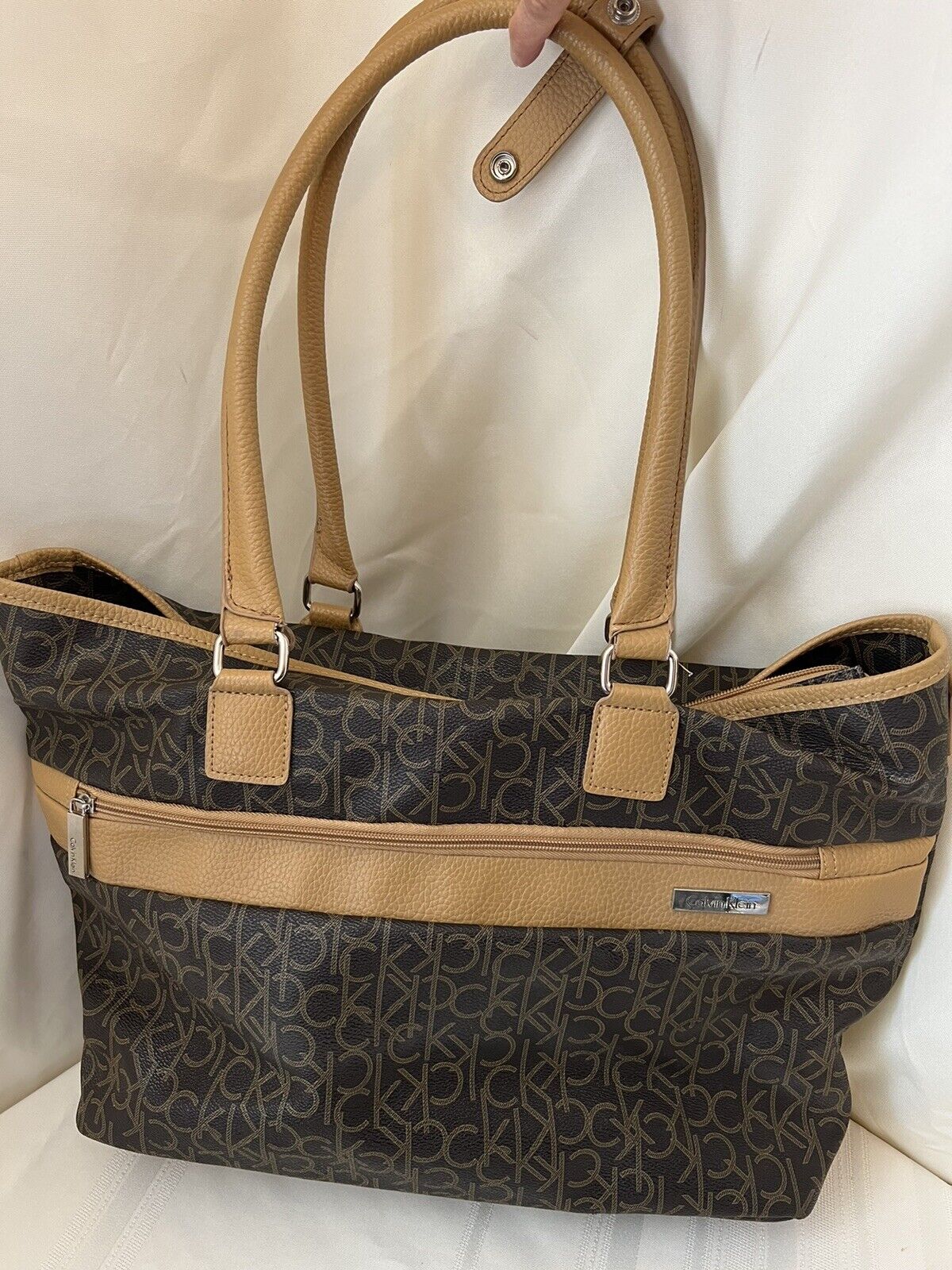 Calvin Klein Extra Large Coated Canvas Bag CK | eBay Calvin Klein Extra Large Coated Canvas Bag CK | eBay