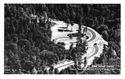 Loop Over Great Smoky Mountains Naitonal Park Tn Real Photo Huff 1937