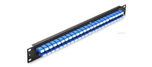 1U 19'' Fiber Adapter Panel, 96 Fibers OS2 Single Mode, 48 x LC UPC Duplex -SM76
