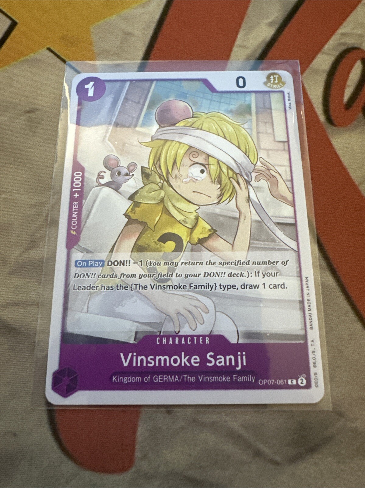 One Piece TCG Vinsmoke Sanji OP07-061 500 Years in the Future Regular