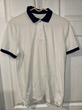 Old Navy Men's Classic Fit Go-Dry Short Sleeve Polo Shirt - White Size Small S
