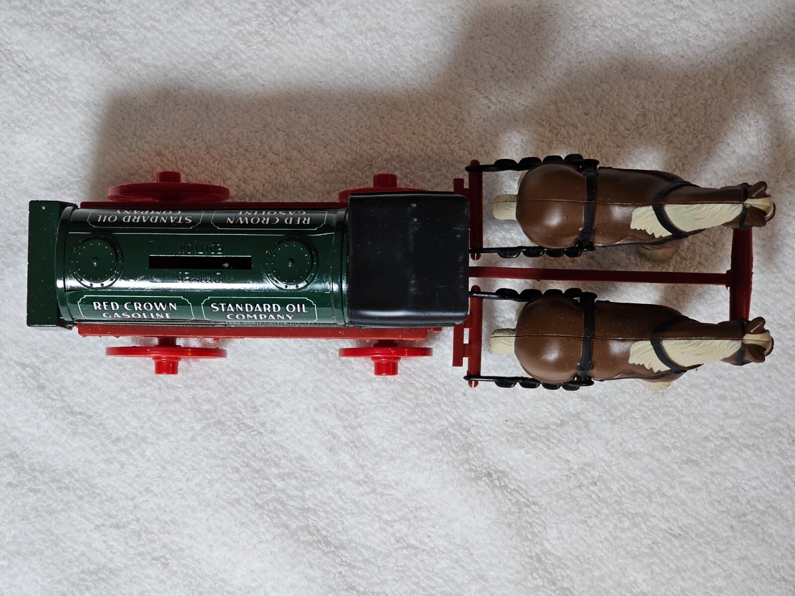 Ertl 1893 Horse Drawn Diecast Tankwagon Bank Amoco Crown Gasoline Standard Oil