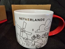 Tasse en céramique Starbucks Coffee Company NETHERLANDS Holiday You Are Here 14 oz 2018