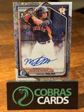 2024 Bowman Chrome - MIGUEL PALMA - 1st Prospect Auto - Speckle /299 - ASTROS