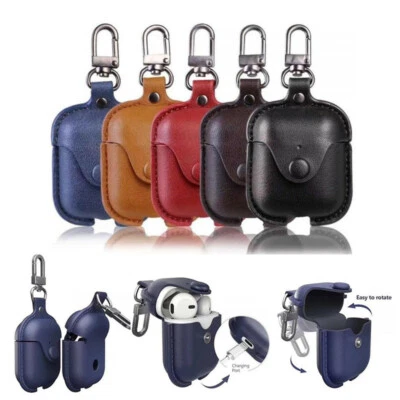 COVER CUSTODIA CASE in ECO PELLE per APPLE AIRPODS 1/2