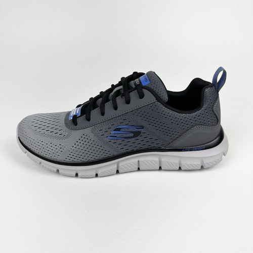 Men’s Skechers Sport Size 9.5 US Track Ripkent Charcoal Gray Sneaker Shoes - Picture 7 of 13