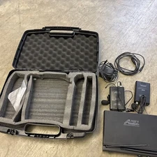 Audio 2000S AWM6032U Dynamic Wireless Receiver - 2 Lavalier Microphones & Case