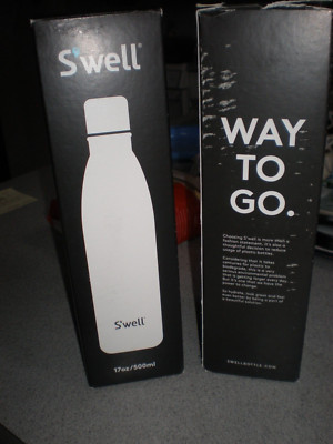 NEW  2 Swell Vacuum Insulated Stainless Steel Water Bottle 17 oz WOOD LOOKING