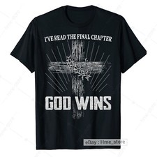 I ve Read God Wins Christian Faith In Christ T-Shirt Funny Bible Religious Tee