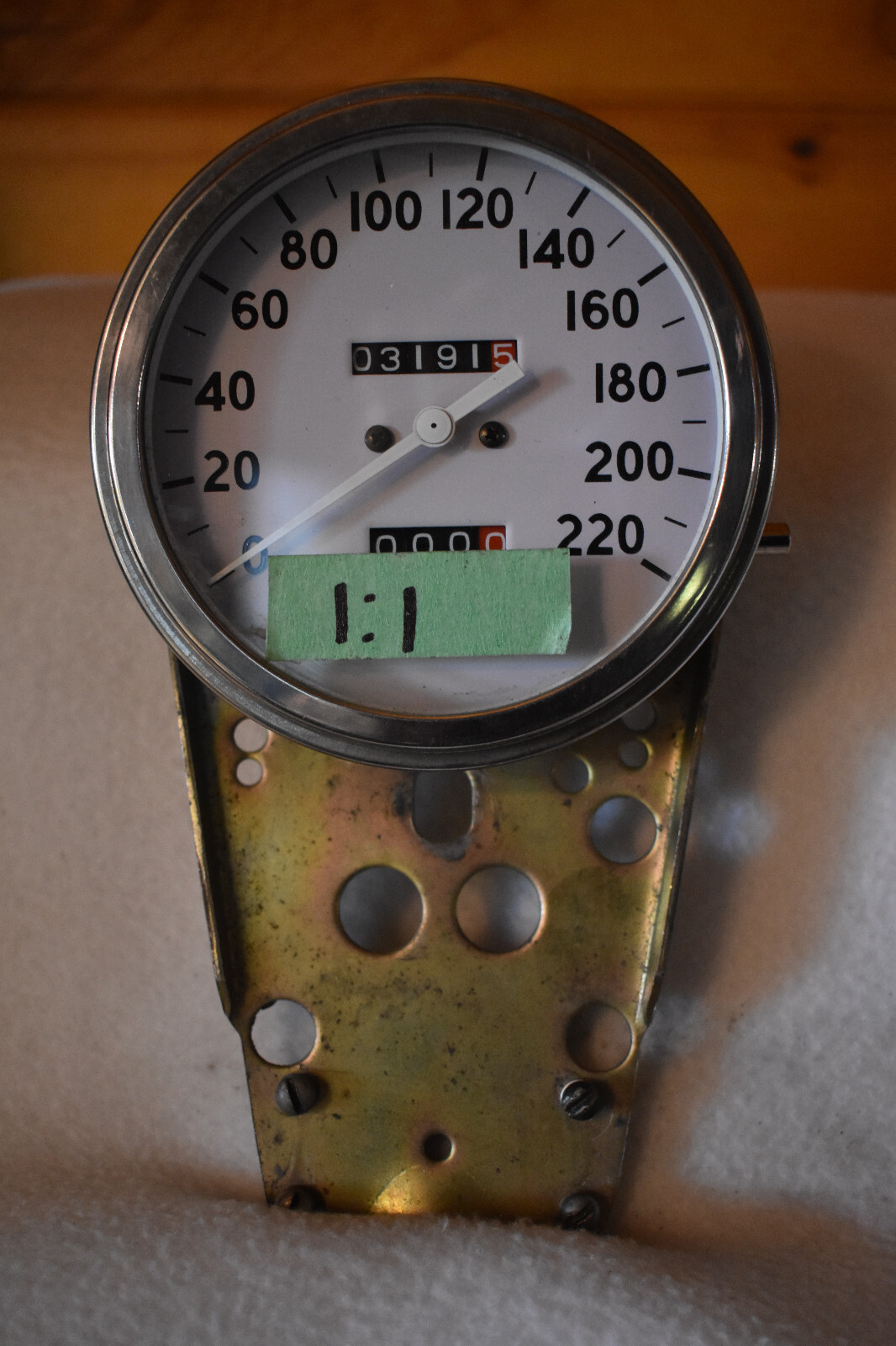 HARLEY DAVIDSON 5 inch SPEEDO METER WHITE FACE eBay