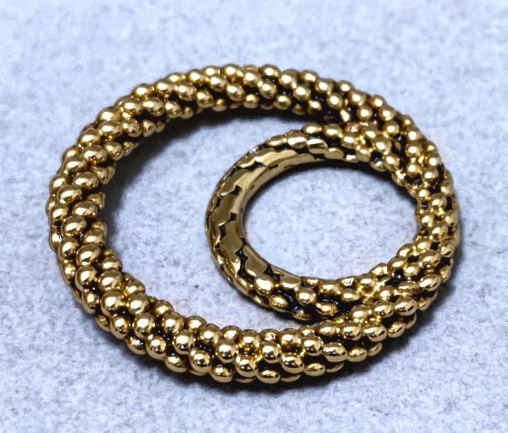 Collana doppio anello Yves Saint Laurent colore oro 37956