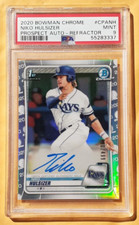 Psa 9 /499 2020 Bowman Chrome Auto Niko Hulsizer prospect CPA-NH Tampa Bay Rays